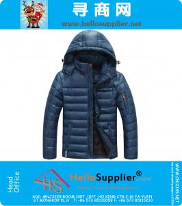 Mens Ultra-light Outdoor down jacket Winter coat long Sleeve Casual Warm outerwear parka