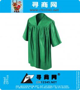Shiny Green Kindergarten Graduation Gowns