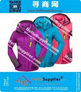 Ski Jacket Women Outdoor Skiing Jacket Double Layer 3 in1 Coat Windbreaker Snowboard With Detachable Lining Warm